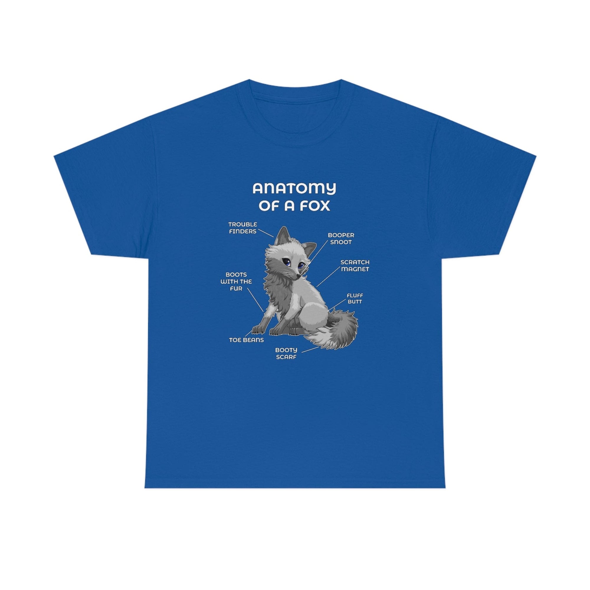 Fox Grey - T-Shirt T-Shirt Artworktee Royal Blue S 