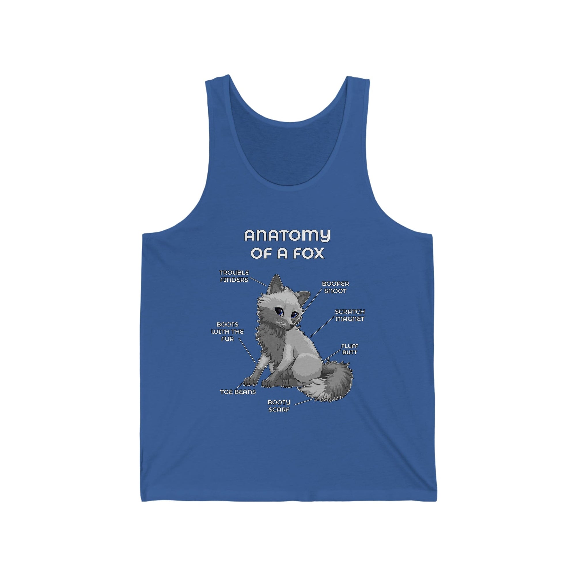 Fox Grey - Tank Top Tank Top Artworktee Royal Blue XS 