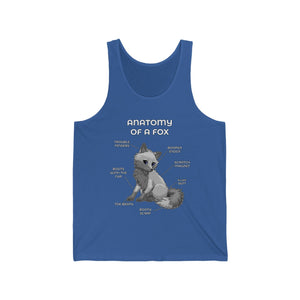 Fox Grey - Tank Top Tank Top Artworktee Royal Blue XS 