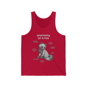 Fox Grey - Tank Top Tank Top Artworktee Red XS 