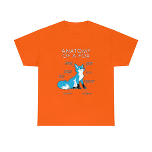 Fox Light Blue - T-Shirt T-Shirt Artworktee Orange S 