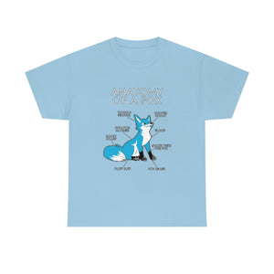 Fox Light Blue - T-Shirt T-Shirt Artworktee Light Blue S 