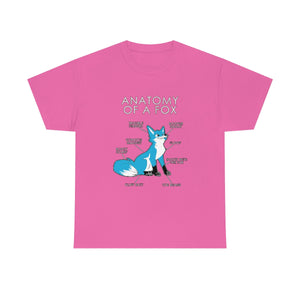 Fox Light Blue - T-Shirt T-Shirt Artworktee Pink S 
