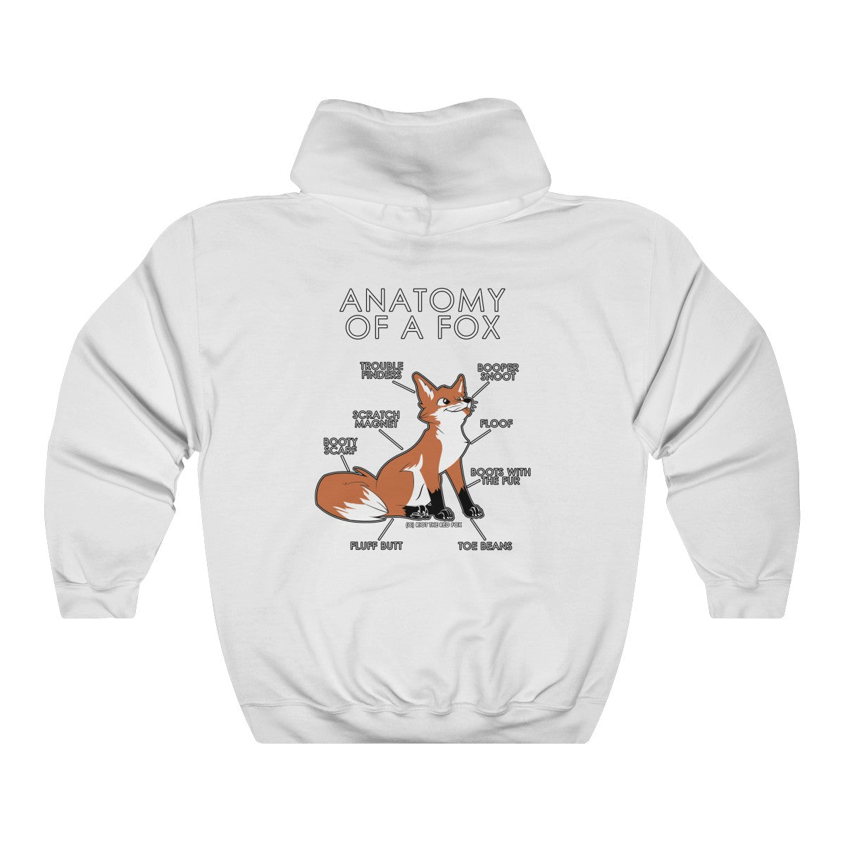 Fox Orange - Hoodie Hoodie Artworktee White S 