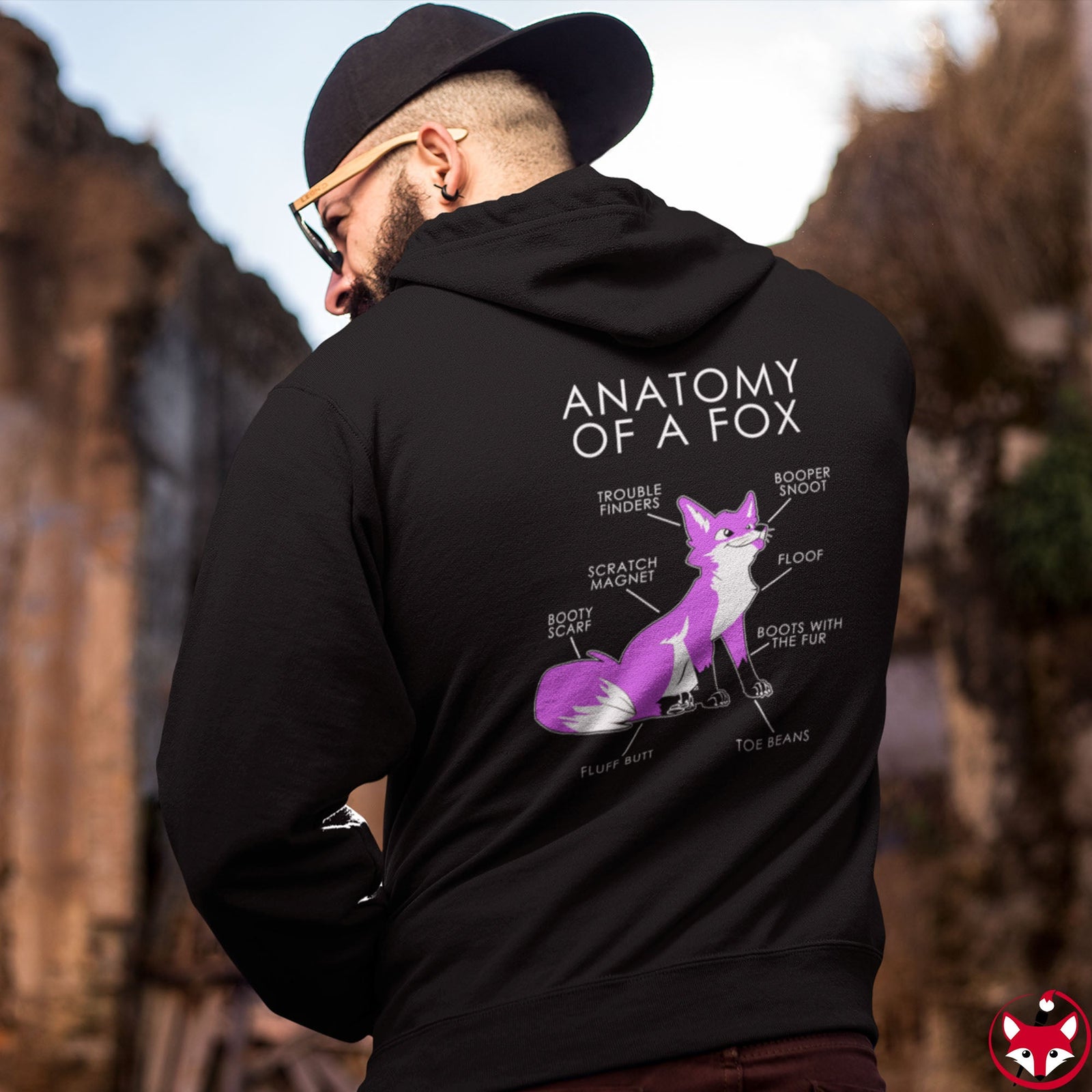 Fox Pink - Hoodie Hoodie Artworktee 