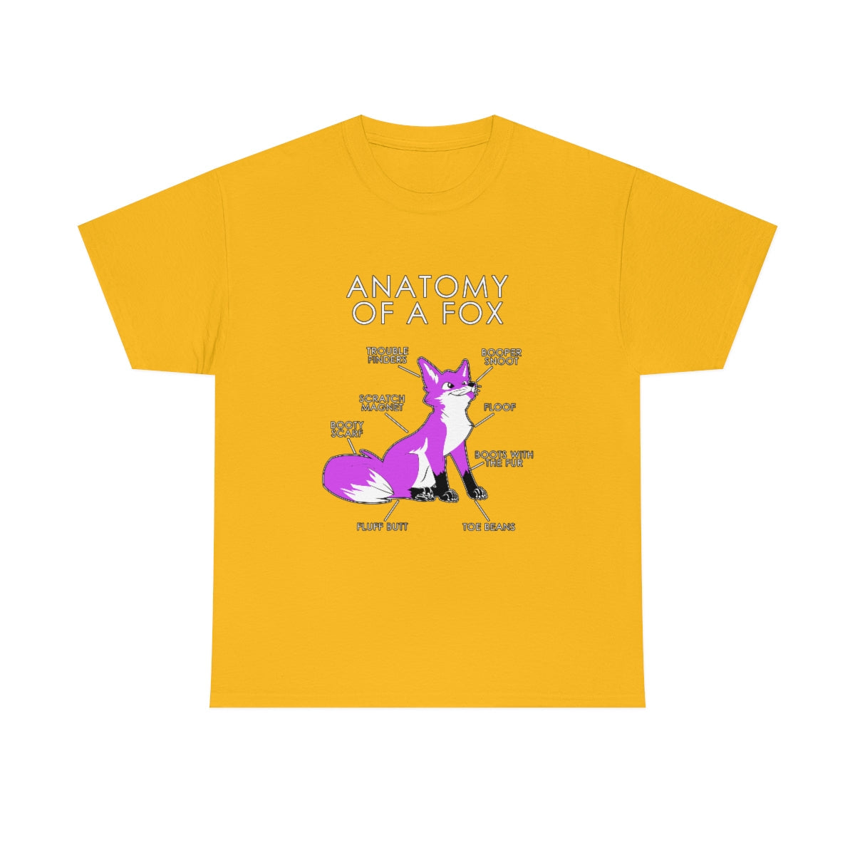 Fox Pink - T-Shirt T-Shirt Artworktee Gold S 