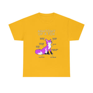 Fox Pink - T-Shirt T-Shirt Artworktee Gold S 