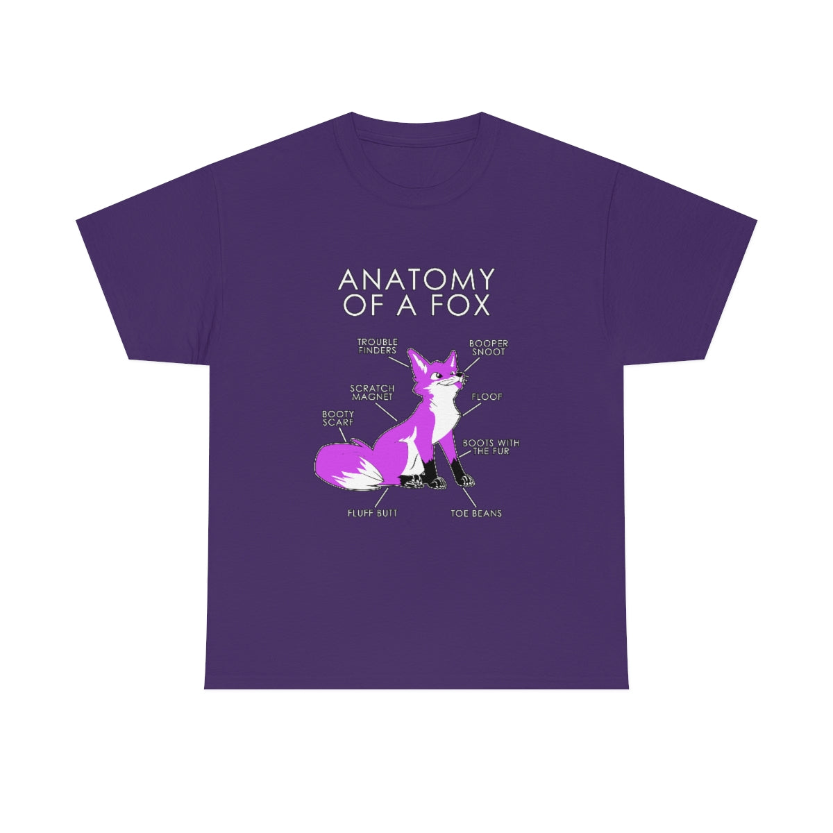 Fox Pink - T-Shirt T-Shirt Artworktee Purple S 