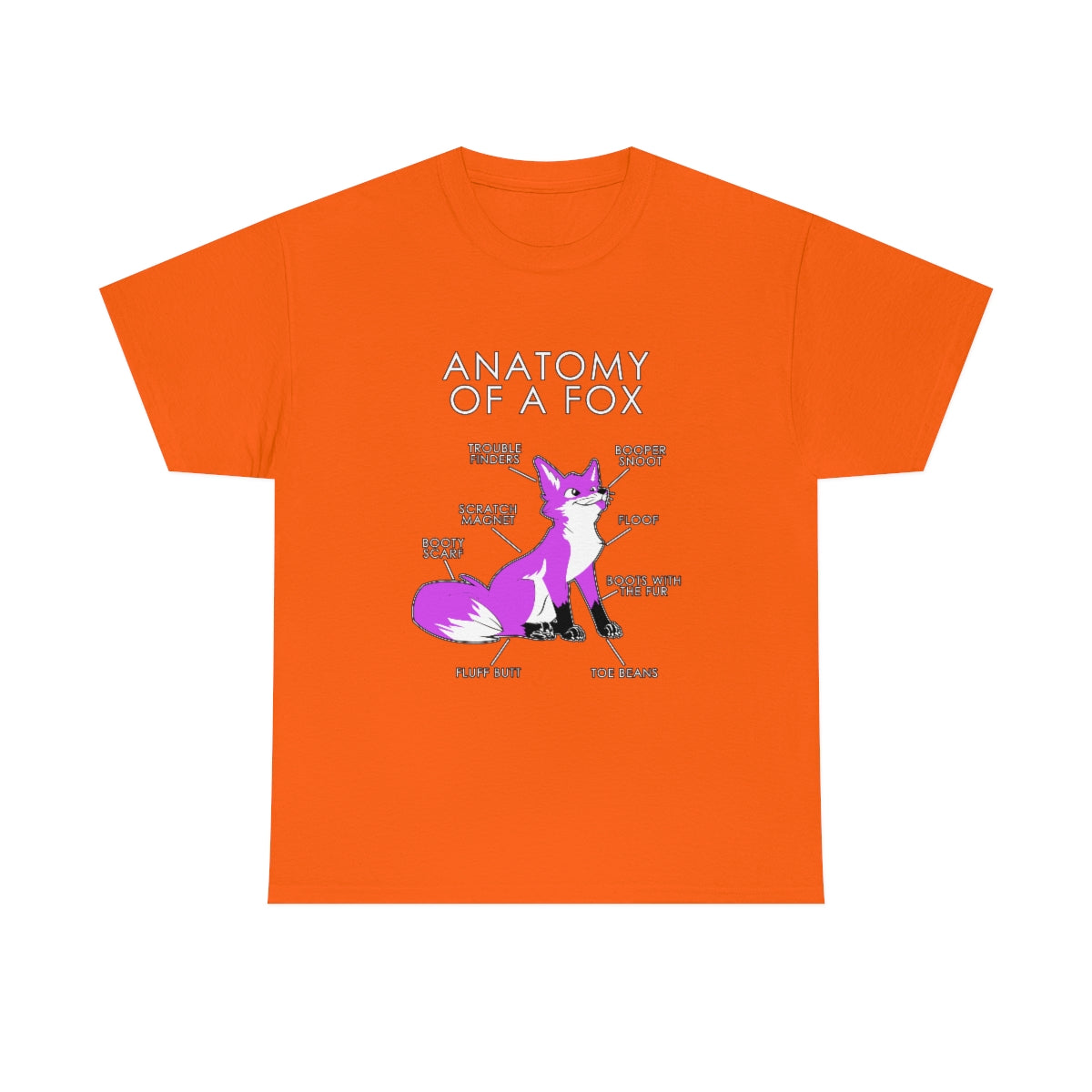 Fox Pink - T-Shirt T-Shirt Artworktee Orange S 