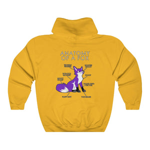 Fox Purple - Hoodie Hoodie Artworktee Gold S 