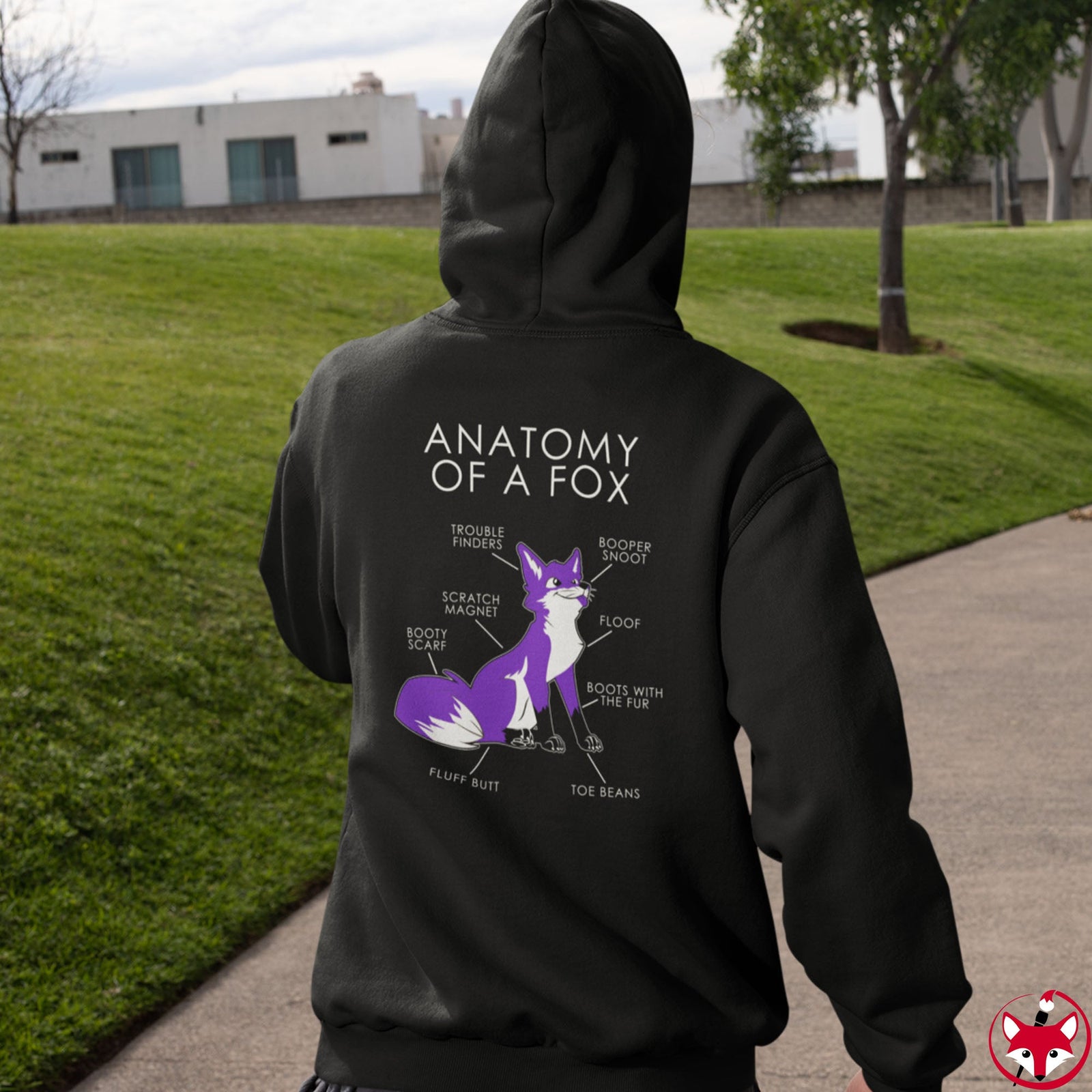 Fox Purple - Hoodie Hoodie Artworktee 
