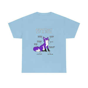 Fox Purple - T-Shirt T-Shirt Artworktee Light Blue S 