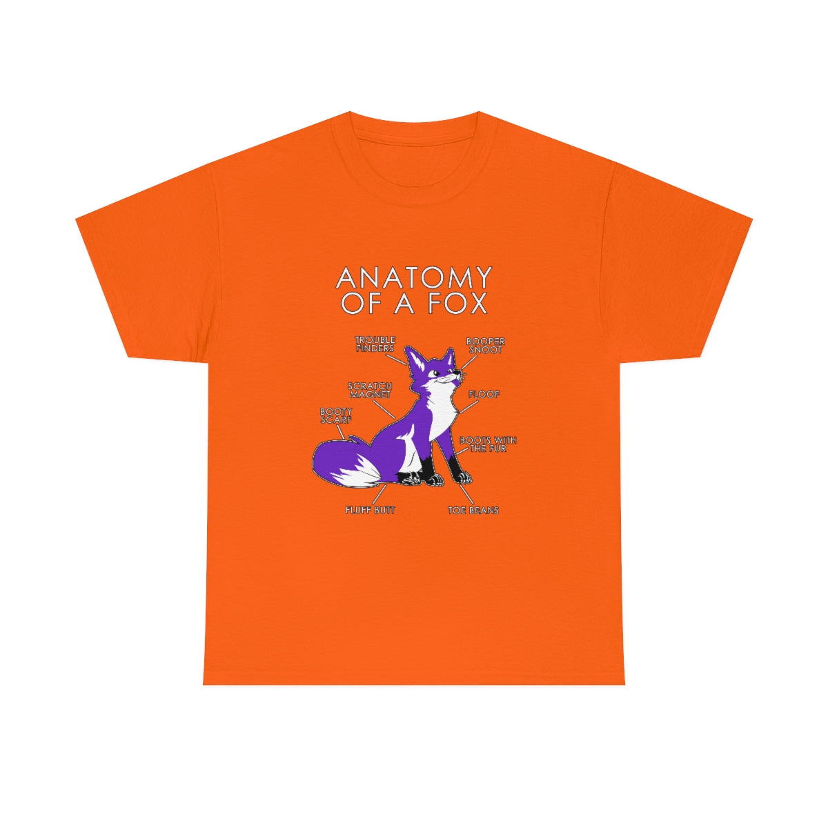 Fox Purple - T-Shirt T-Shirt Artworktee Orange S 