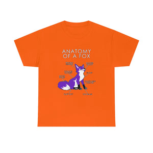 Fox Purple - T-Shirt T-Shirt Artworktee Orange S 