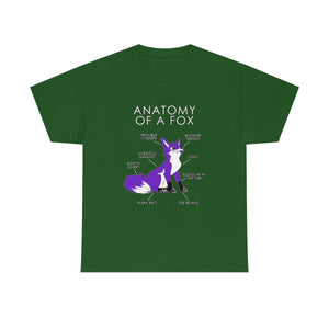 Fox Purple - T-Shirt T-Shirt Artworktee Green S 