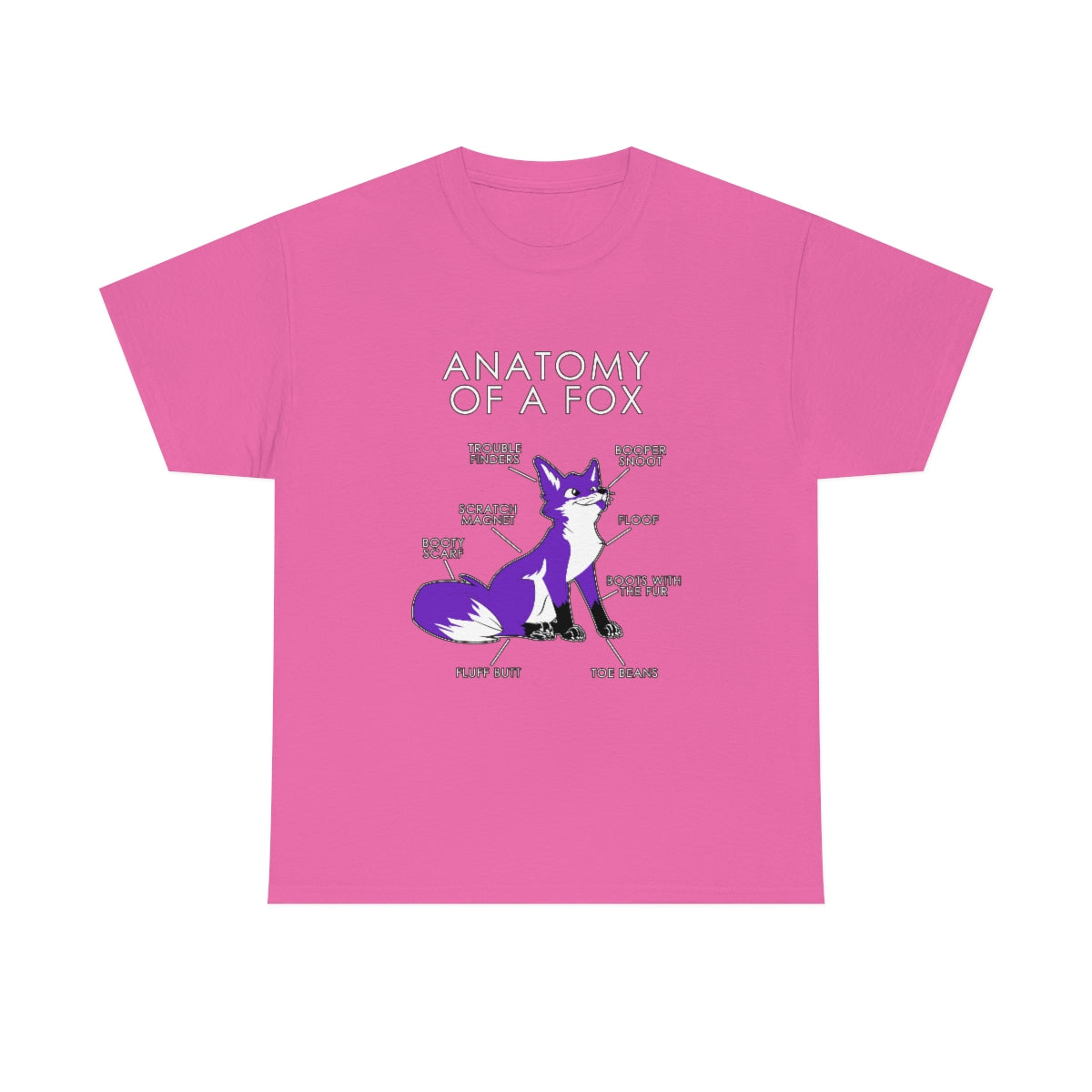 Fox Purple - T-Shirt T-Shirt Artworktee Pink S 
