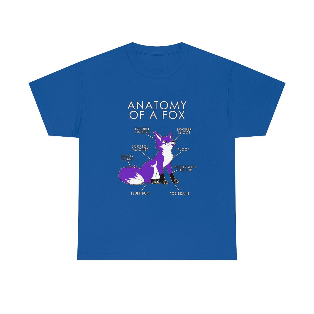 Fox Purple - T-Shirt T-Shirt Artworktee Royal Blue S 