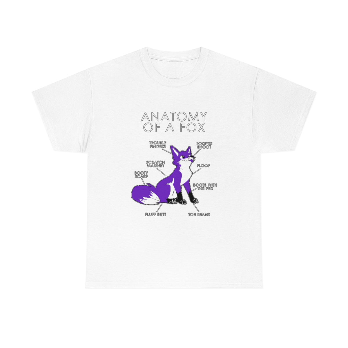 Fox Purple - T-Shirt T-Shirt Artworktee White S 