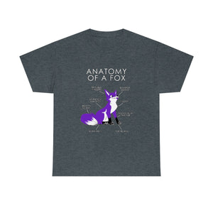 Fox Purple - T-Shirt T-Shirt Artworktee Dark Heather S 