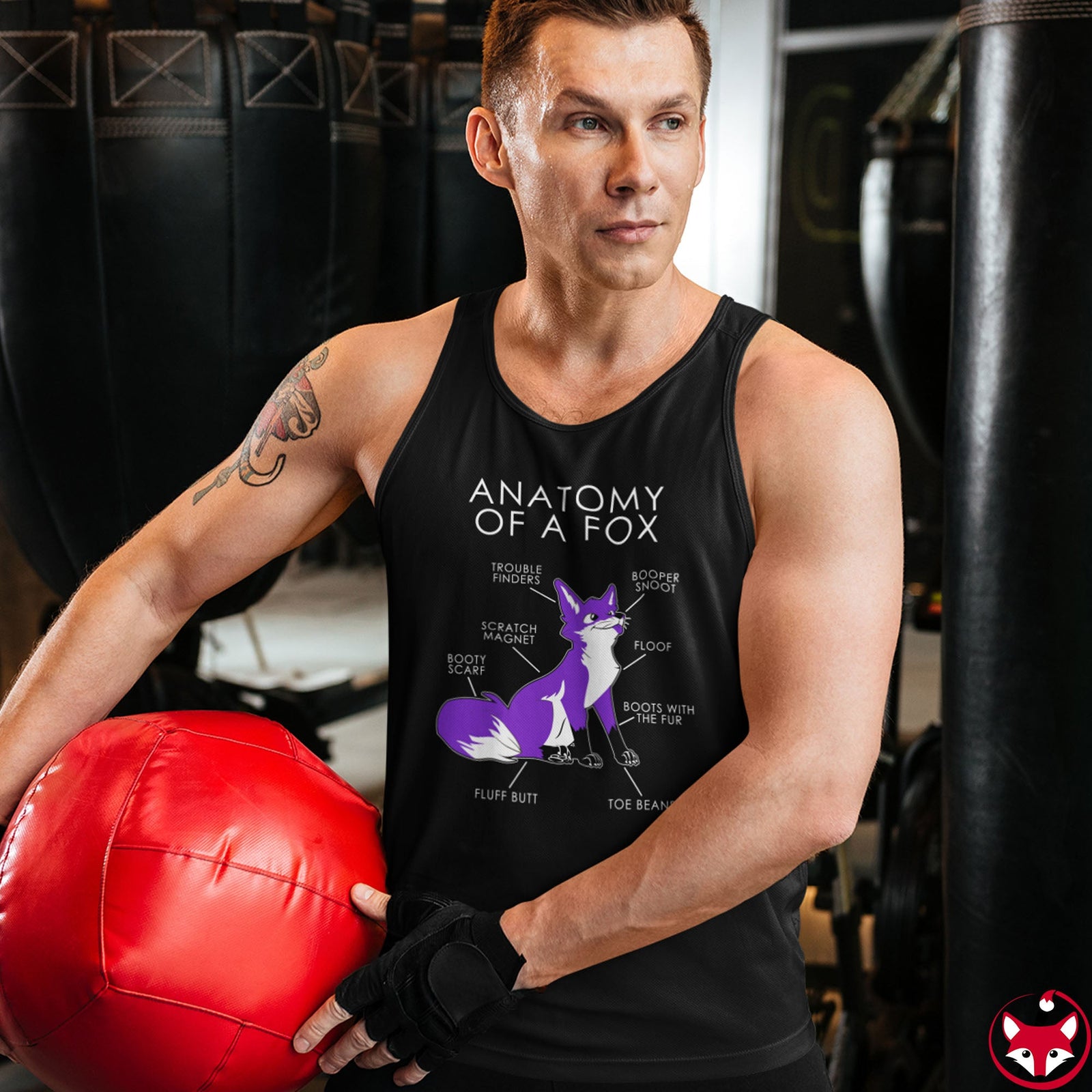 Fox Purple - Tank Top Tank Top Artworktee 
