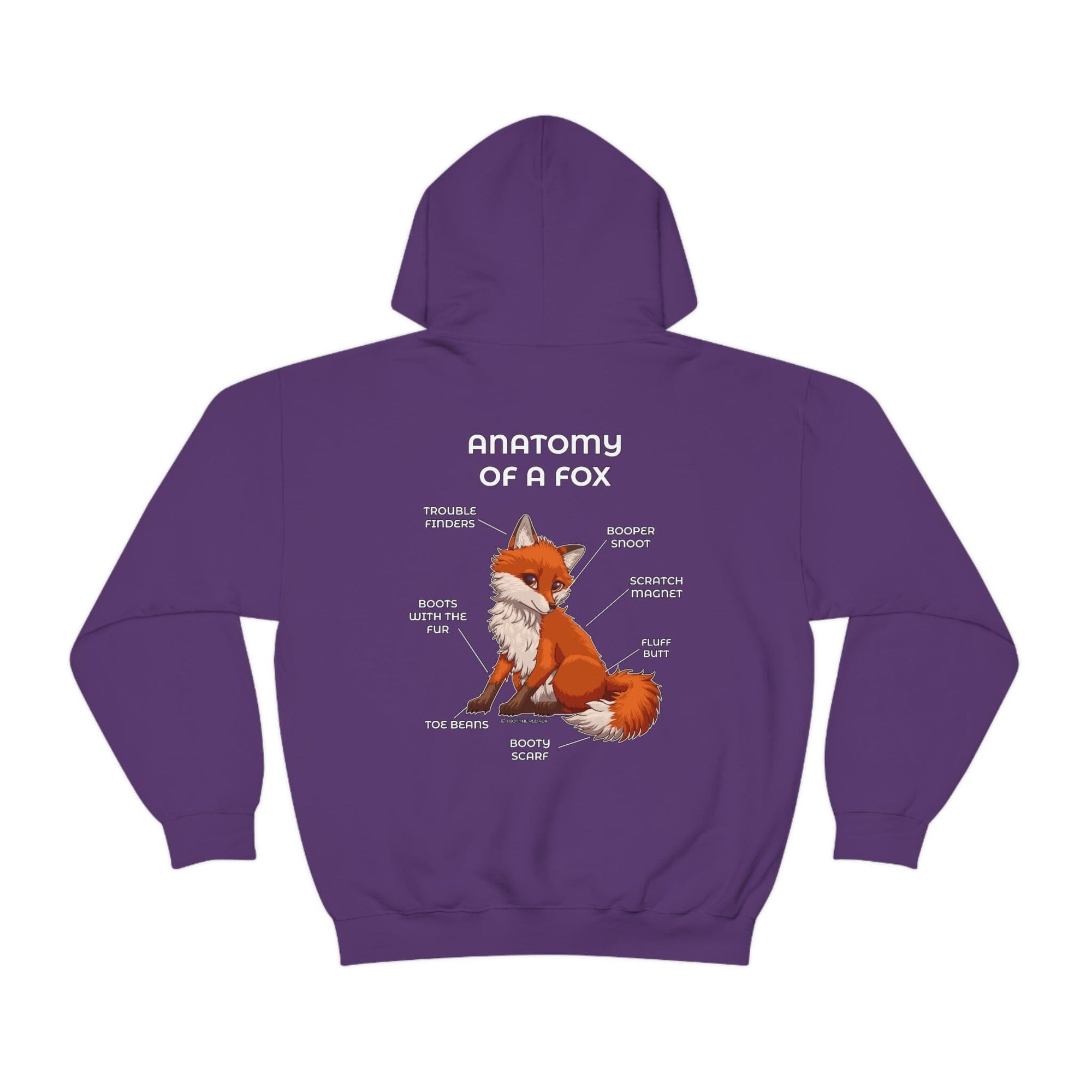 Fox Red - Hoodie Hoodie Artworktee Purple S 