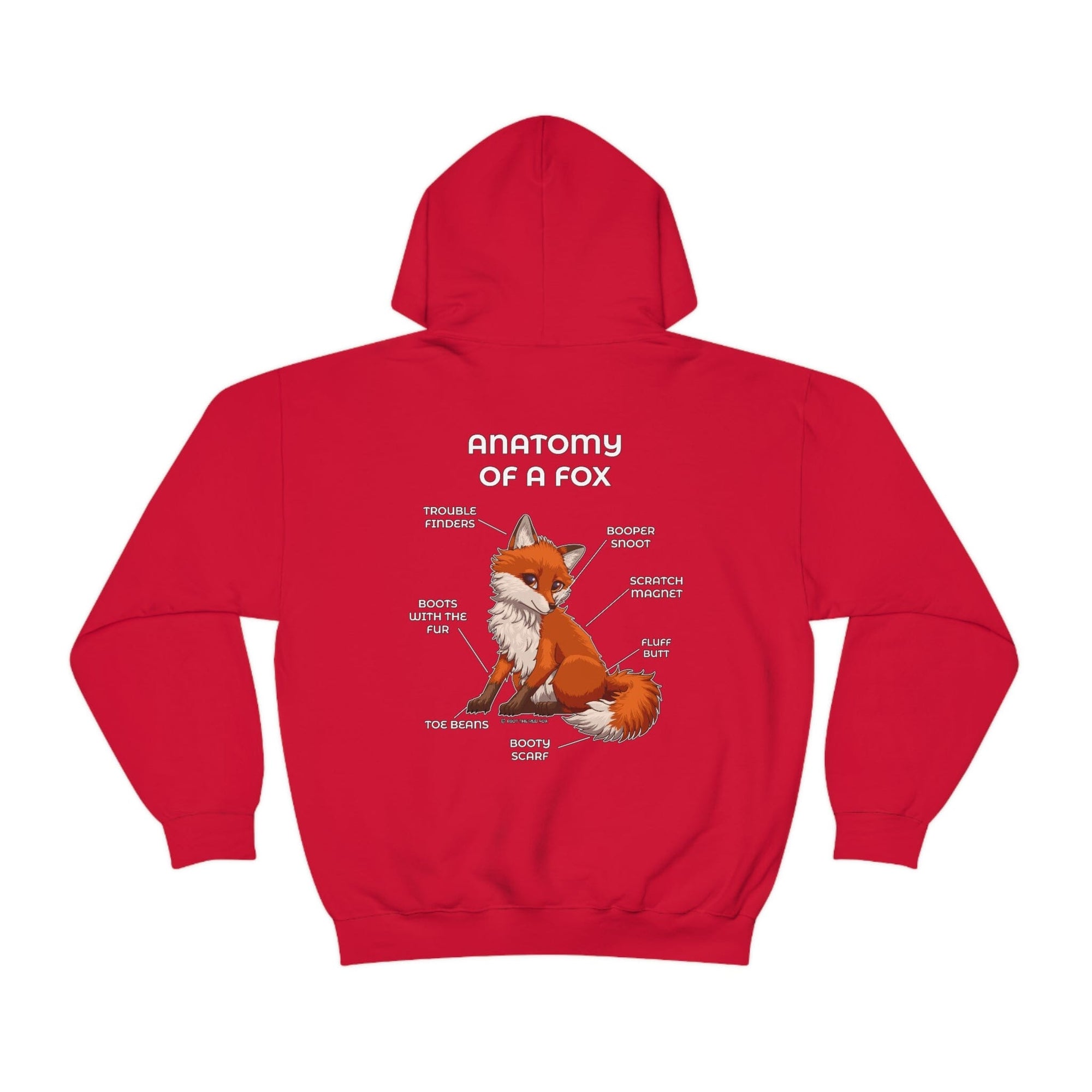 Fox Red - Hoodie Hoodie Artworktee Red S 