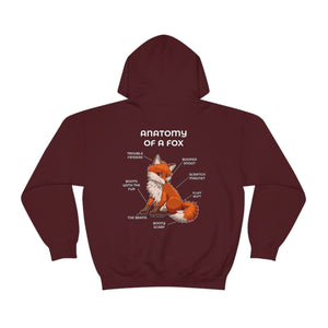 Fox Red - Hoodie Hoodie Artworktee Maroon S 