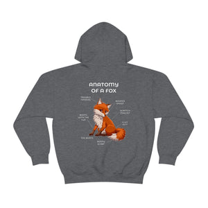 Fox Red - Hoodie Hoodie Artworktee Dark Heather S 