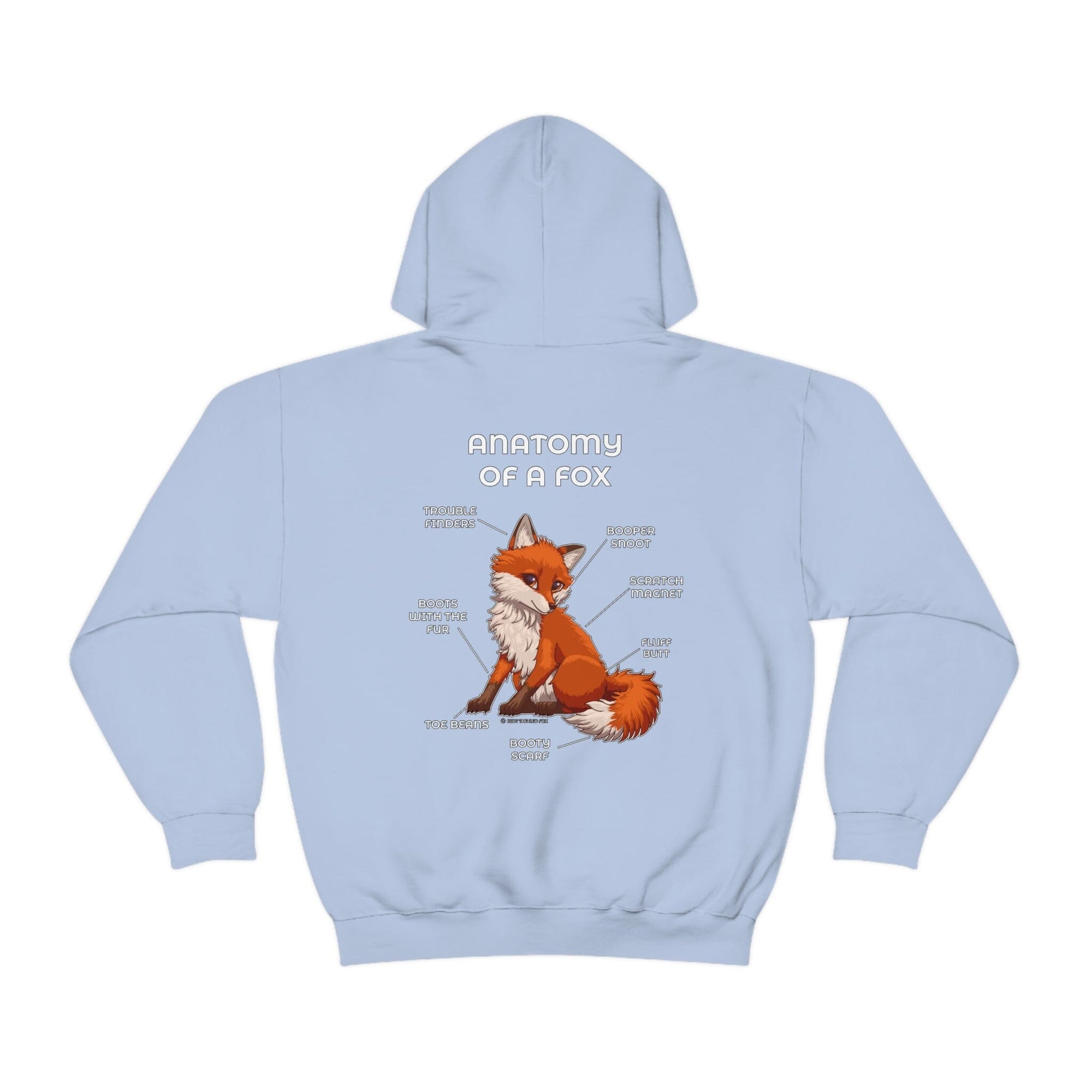 Fox Red - Hoodie Hoodie Artworktee Light Blue S 