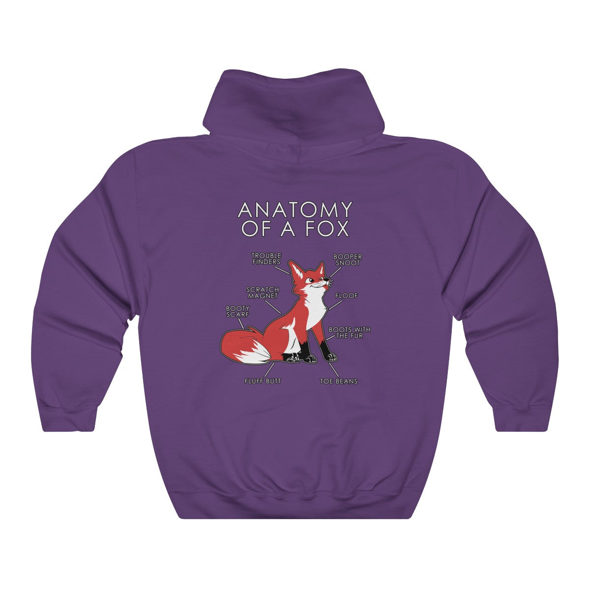 Fox Red - Hoodie Hoodie Artworktee Purple S 