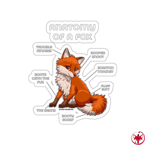 Fox Red - Sticker Sticker Artworktee 