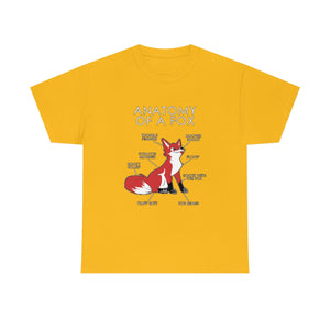 Fox Red - T-Shirt T-Shirt Artworktee Gold S 