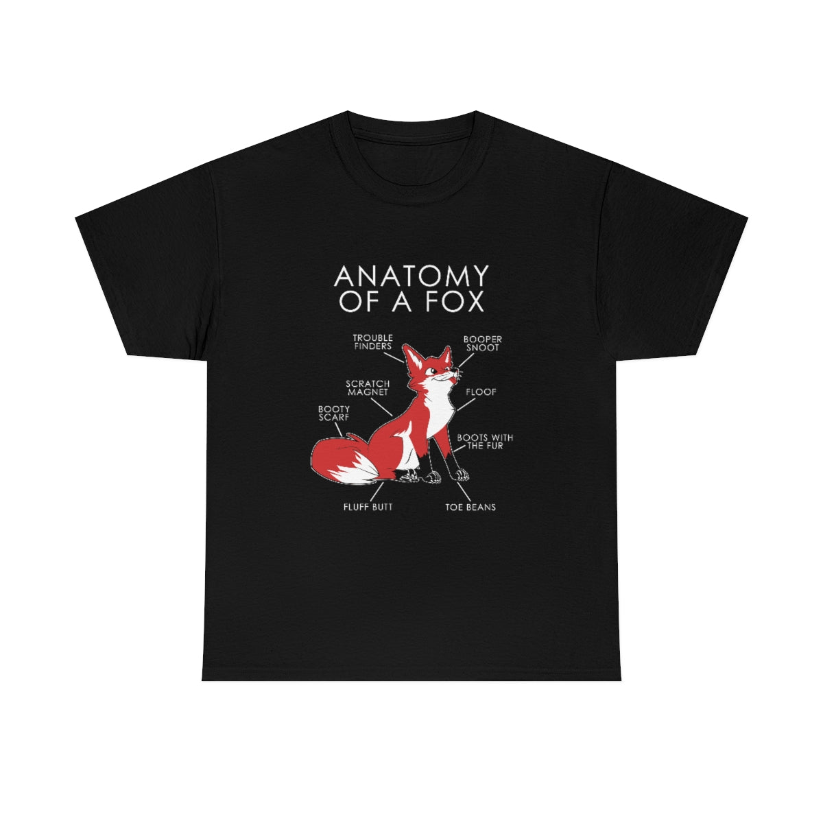 Fox Red - T-Shirt T-Shirt Artworktee Black S 