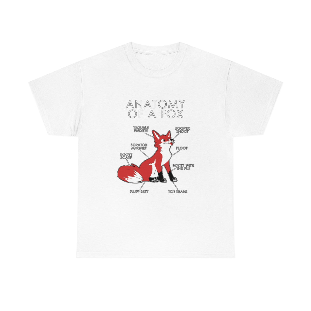 Fox Red - T-Shirt T-Shirt Artworktee White S 