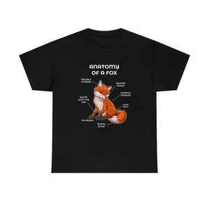 Fox Red - T-Shirt T-Shirt Artworktee Black S 