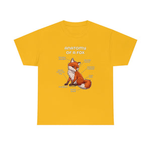 Fox Red - T-Shirt T-Shirt Artworktee Gold S 