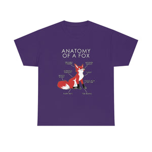 Fox Red - T-Shirt T-Shirt Artworktee Purple S 