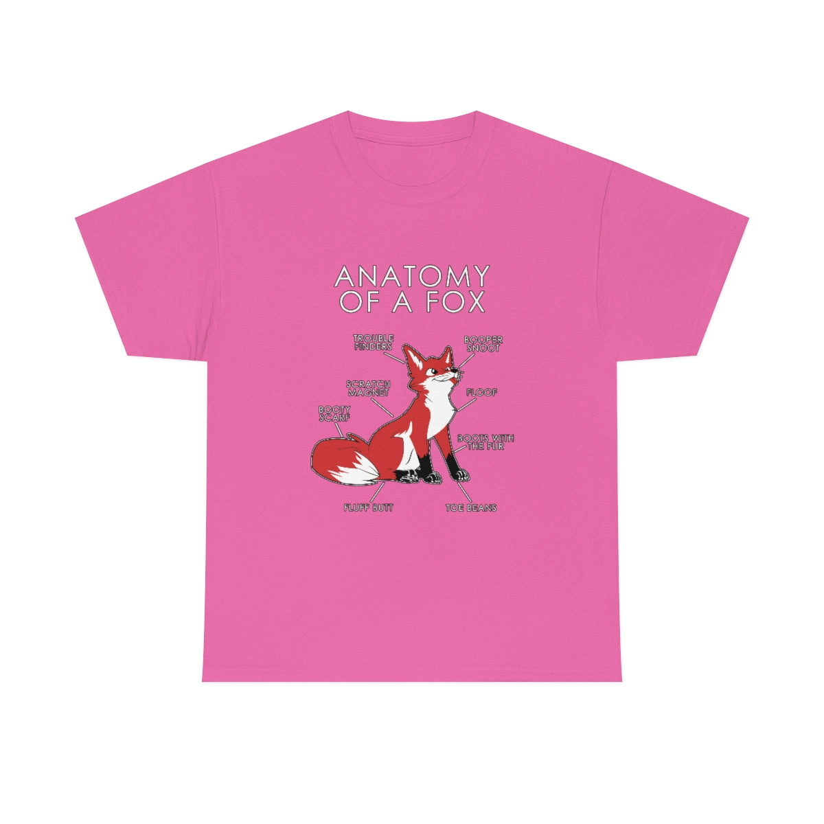 Fox Red - T-Shirt T-Shirt Artworktee Pink S 