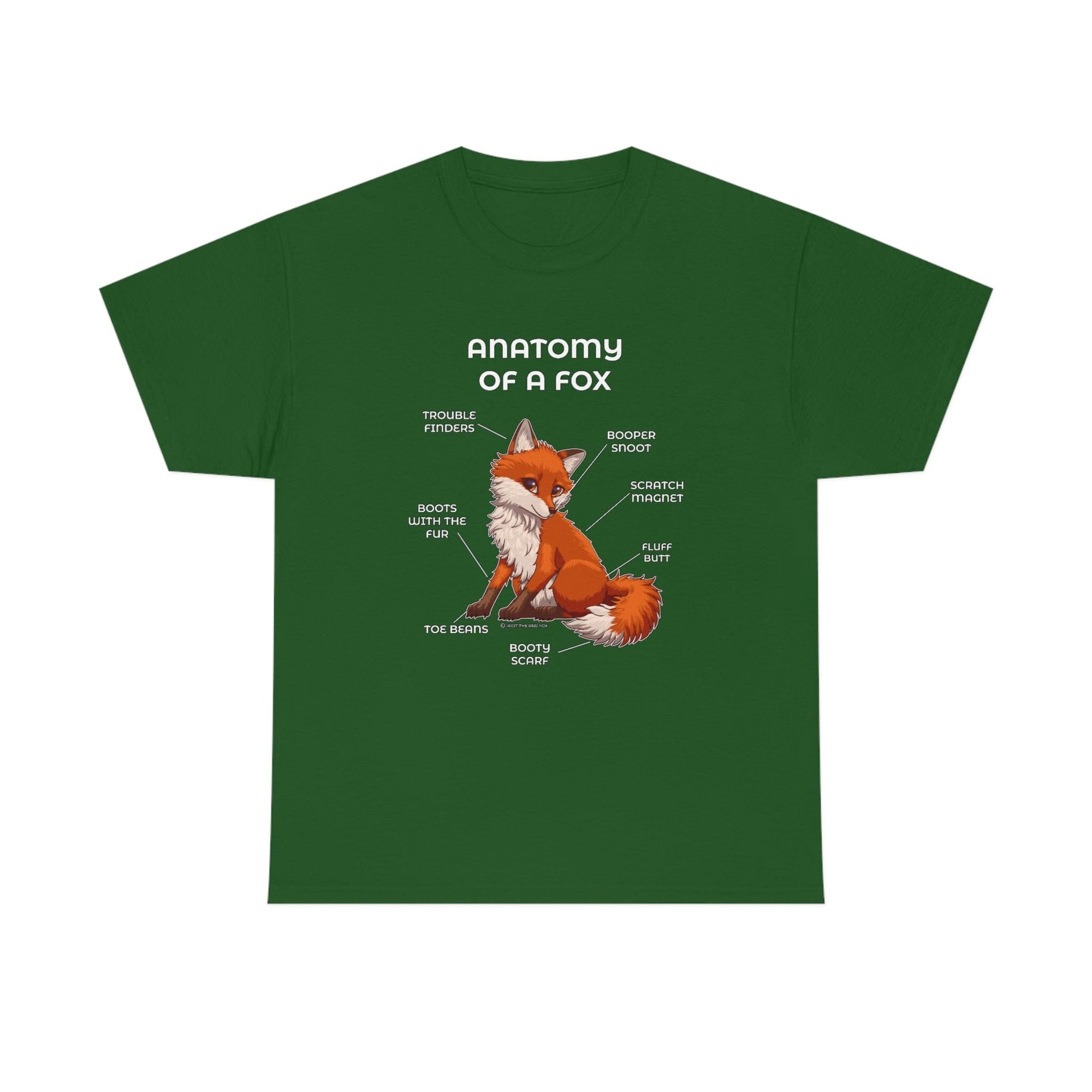 Fox Red - T-Shirt T-Shirt Artworktee Green S 