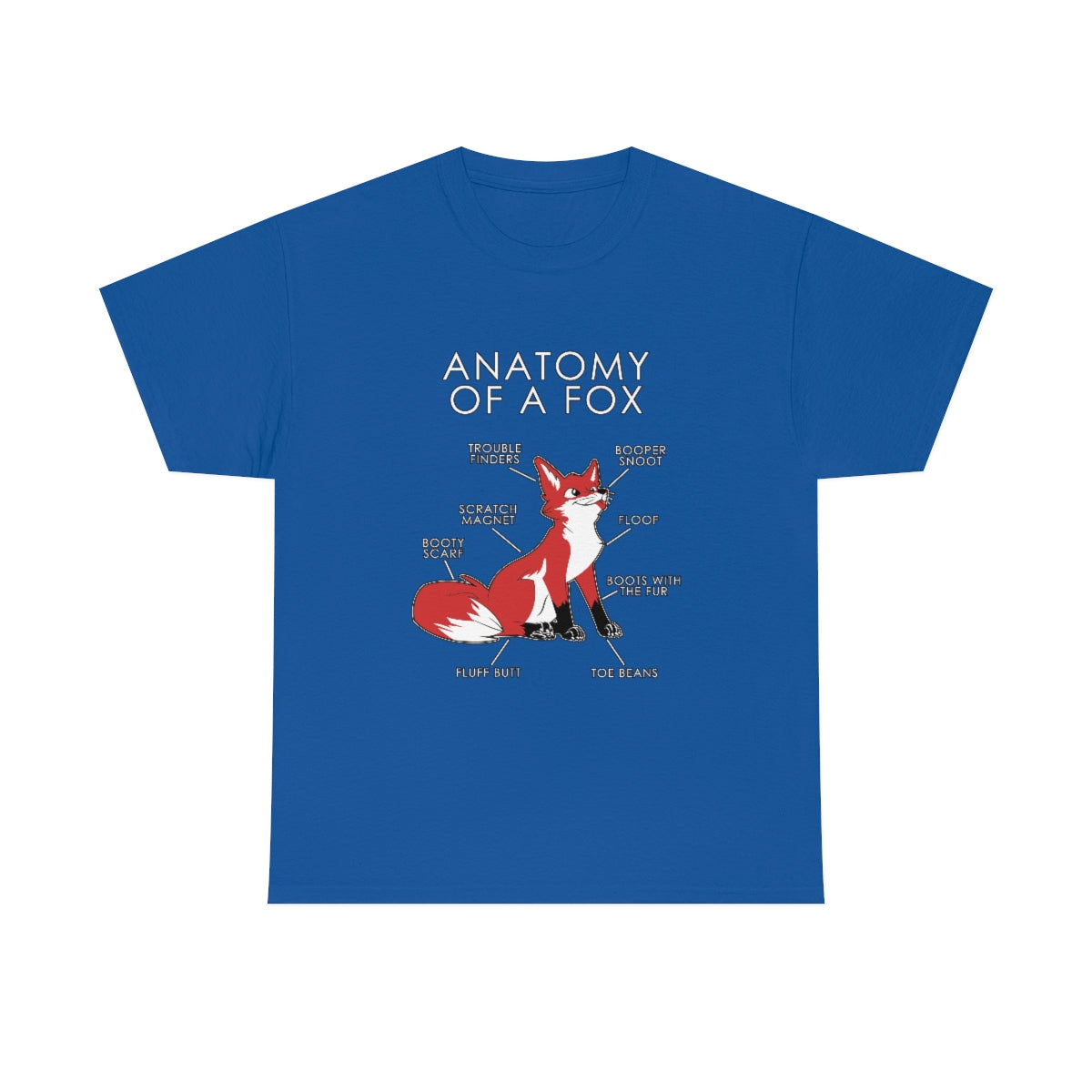 Fox Red - T-Shirt T-Shirt Artworktee Royal Blue S 