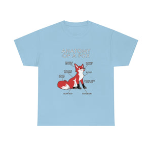 Fox Red - T-Shirt T-Shirt Artworktee Light Blue S 