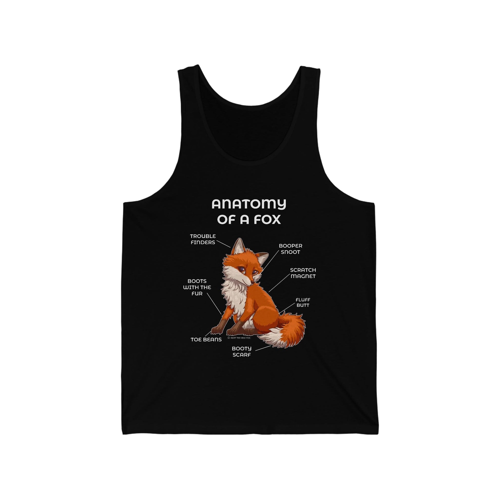 Fox Red - Tank Top Tank Top Artworktee Black XS 