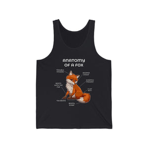 Fox Red - Tank Top Tank Top Artworktee Dark Grey XS 