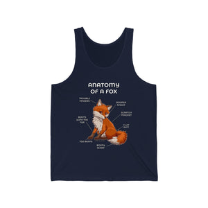 Fox Red - Tank Top Tank Top Artworktee Navy Blue XS 