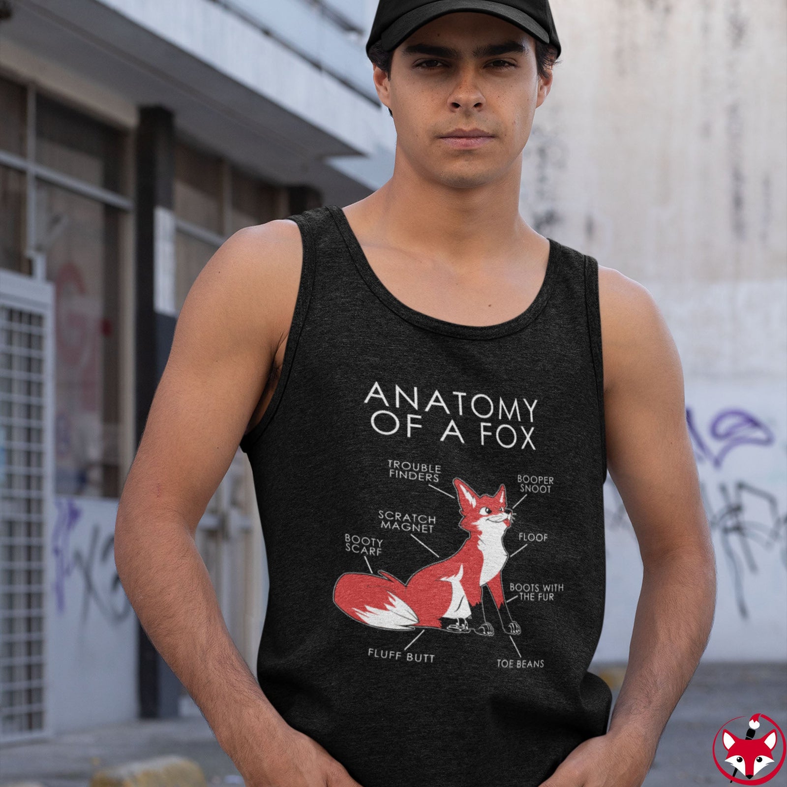 Fox Red - Tank Top Tank Top Artworktee 