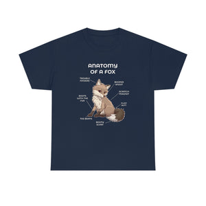 Fox Sand - T-Shirt T-Shirt Artworktee Navy Blue S 