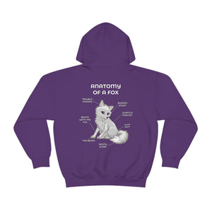 Fox White - Hoodie Hoodie Artworktee Purple S 