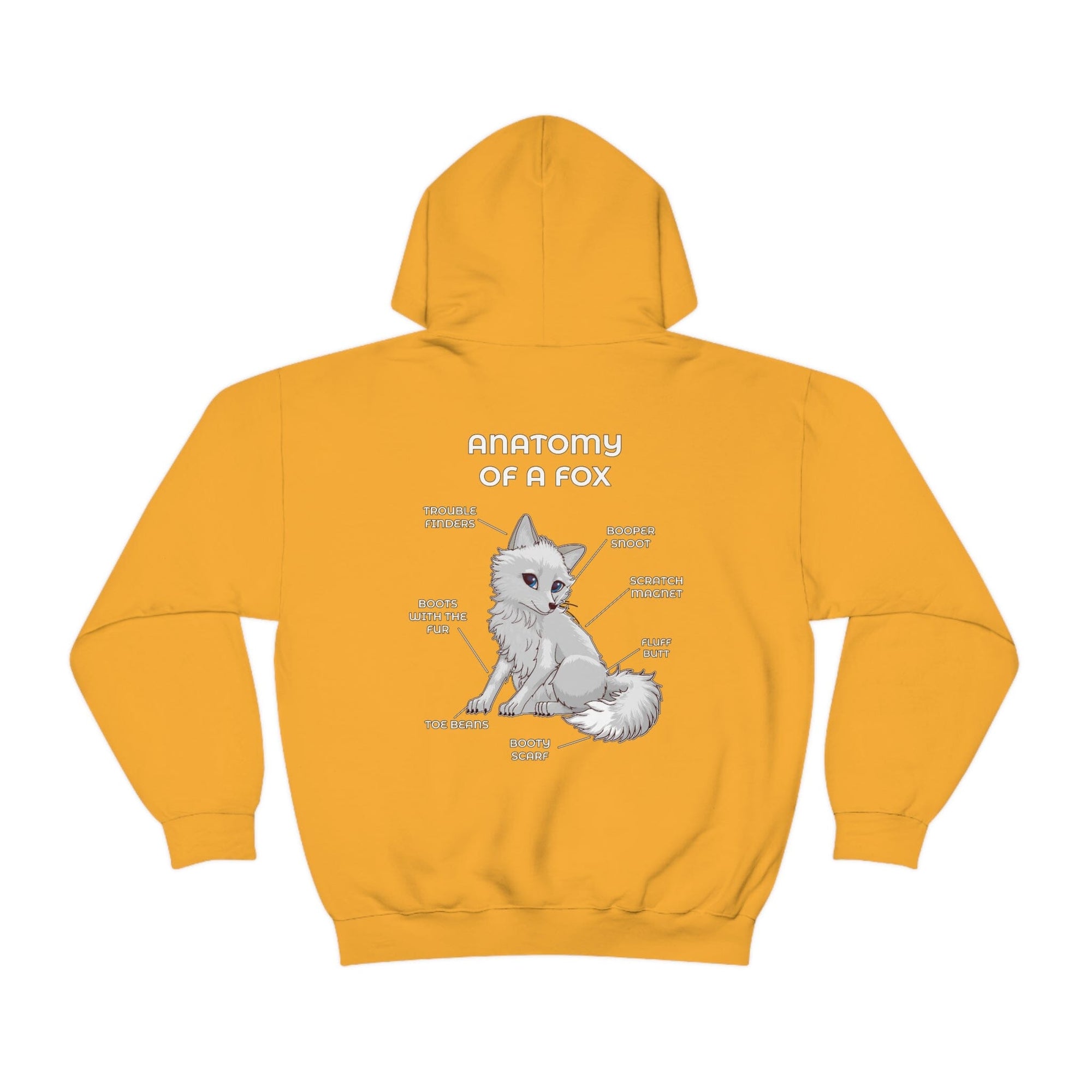 Fox White - Hoodie Hoodie Artworktee Gold S 