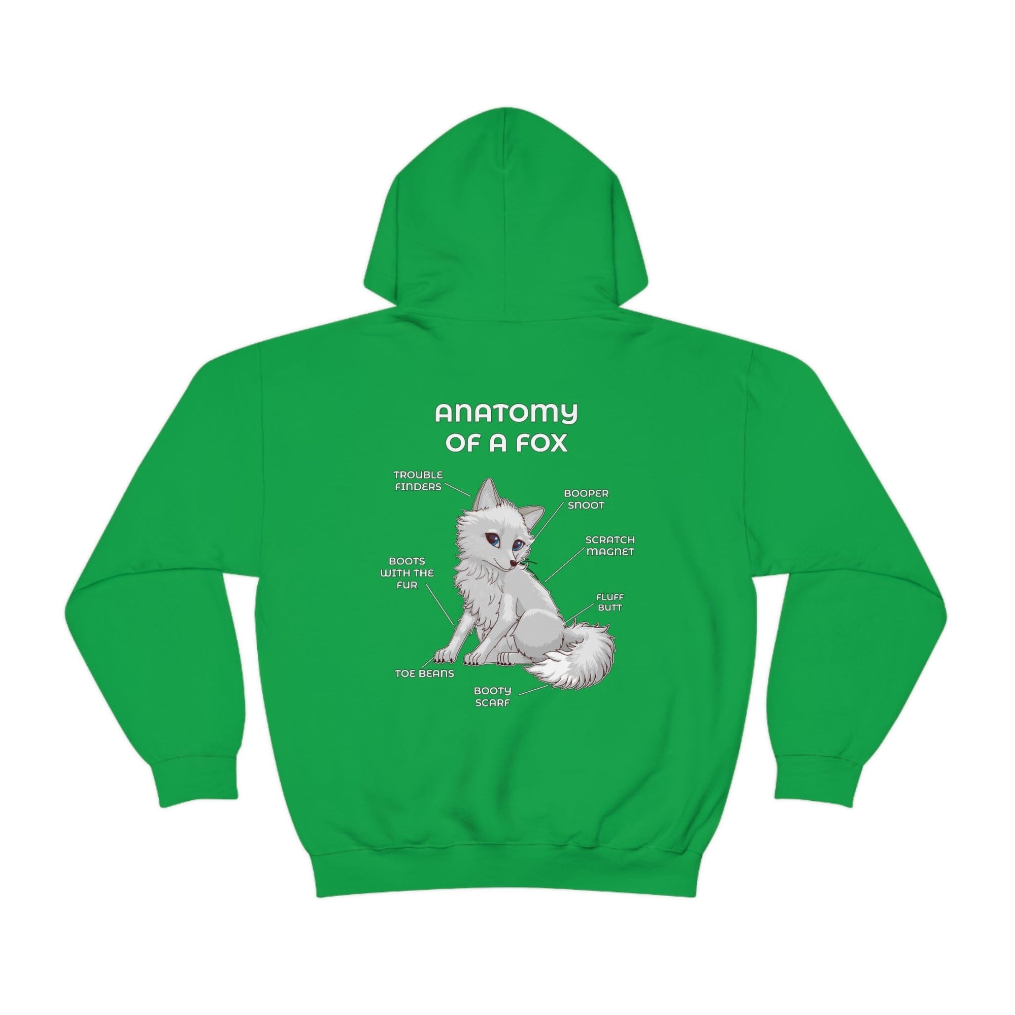 Fox White - Hoodie Hoodie Artworktee Green S 