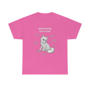 Fox White - T-Shirt T-Shirt Artworktee Pink S 